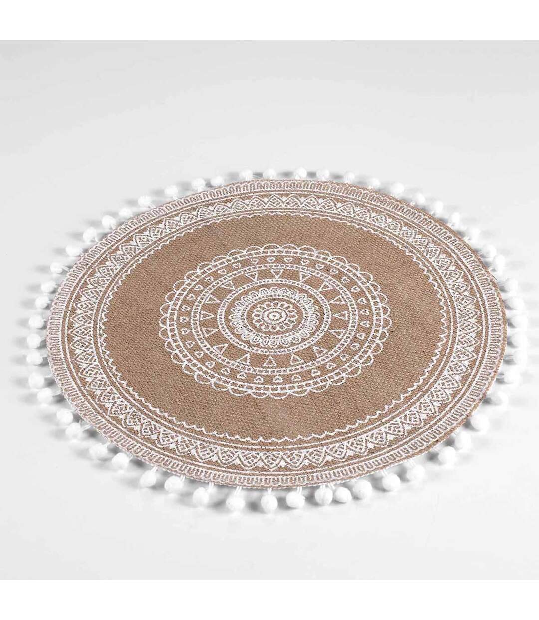 Set de Table en Jute Renata 38cm Blanc-2