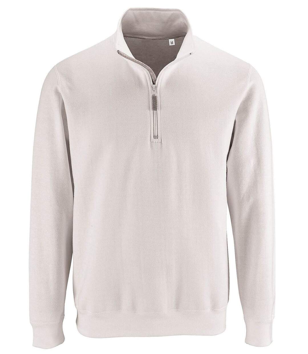 Sweat-shirt col camionneur - 02088 - blanc-2
