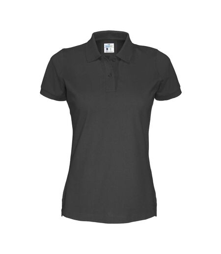 Womens/ladies Pique Lady T-shirt Black Cottover
