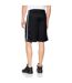 Spiro Mens Quick Dry Basketball Shorts (Black / White) - UTRW4779-2