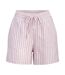 Womens/ladies Zoe Seersucker Stripe Shorts Pink Lady JJXX-2