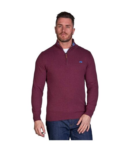 Pull classic homme bordeaux Raging Bull