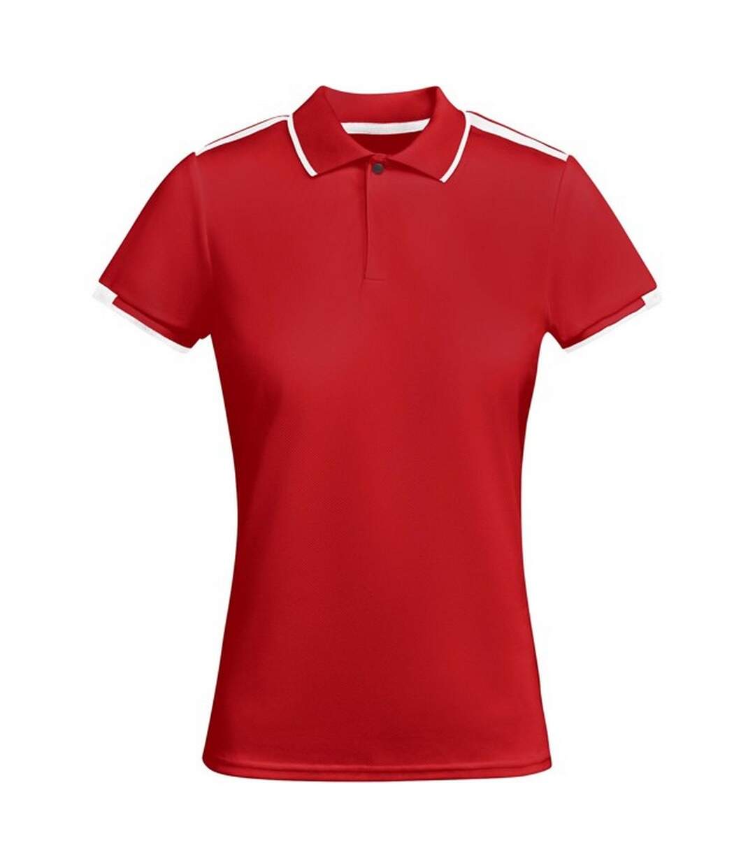 Polo tamil femme rouge / blanc Roly-1