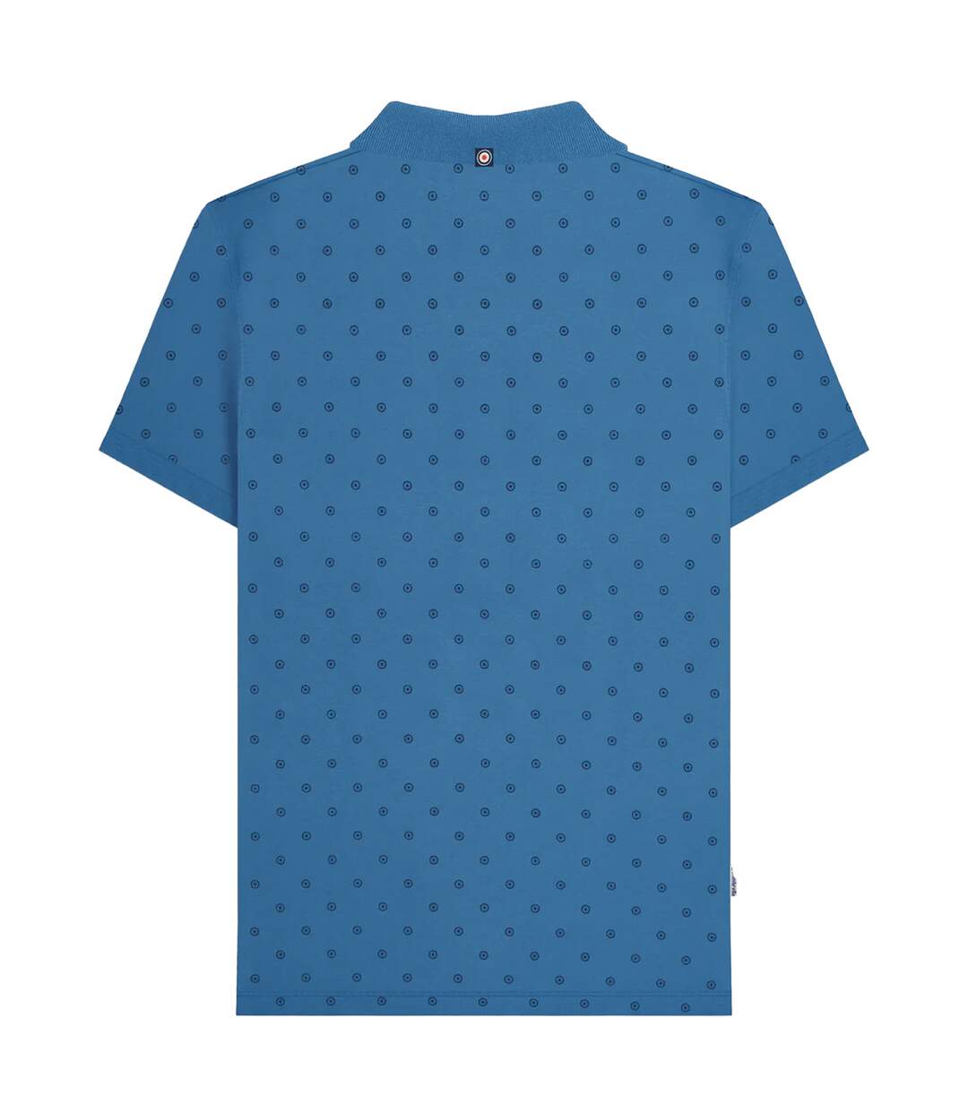 Mens Premium Aw24 Target Polo Shirt Dark Blue Navy Lambretta-3