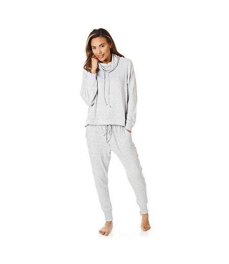 Womens/ladies pretty woman pyjama set grey Light And Shade