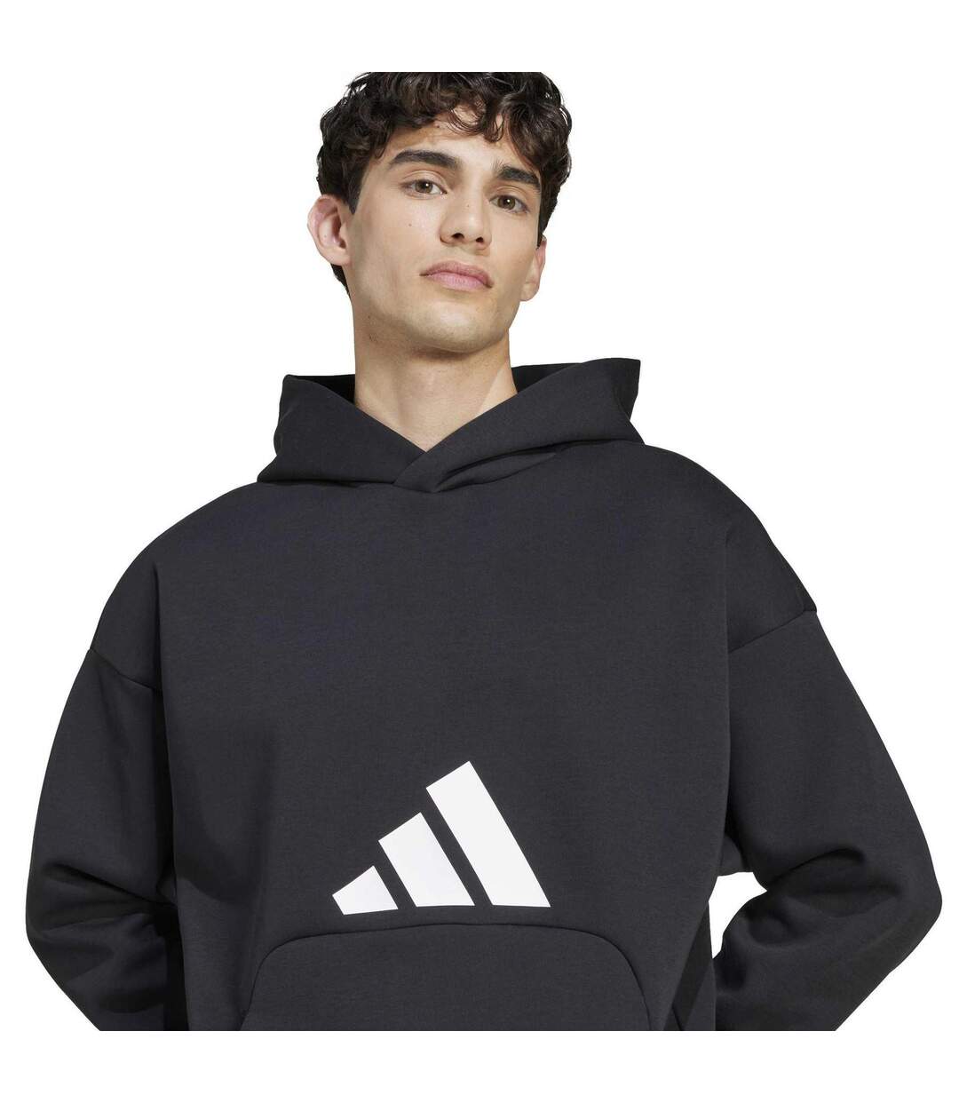 Sweat À Capuche Motif/style Logo Future Icons Bar Homme Noir Adidas-4