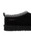 Womens/ladies Wigeon Cow Suede Slippers Black EverAu-3