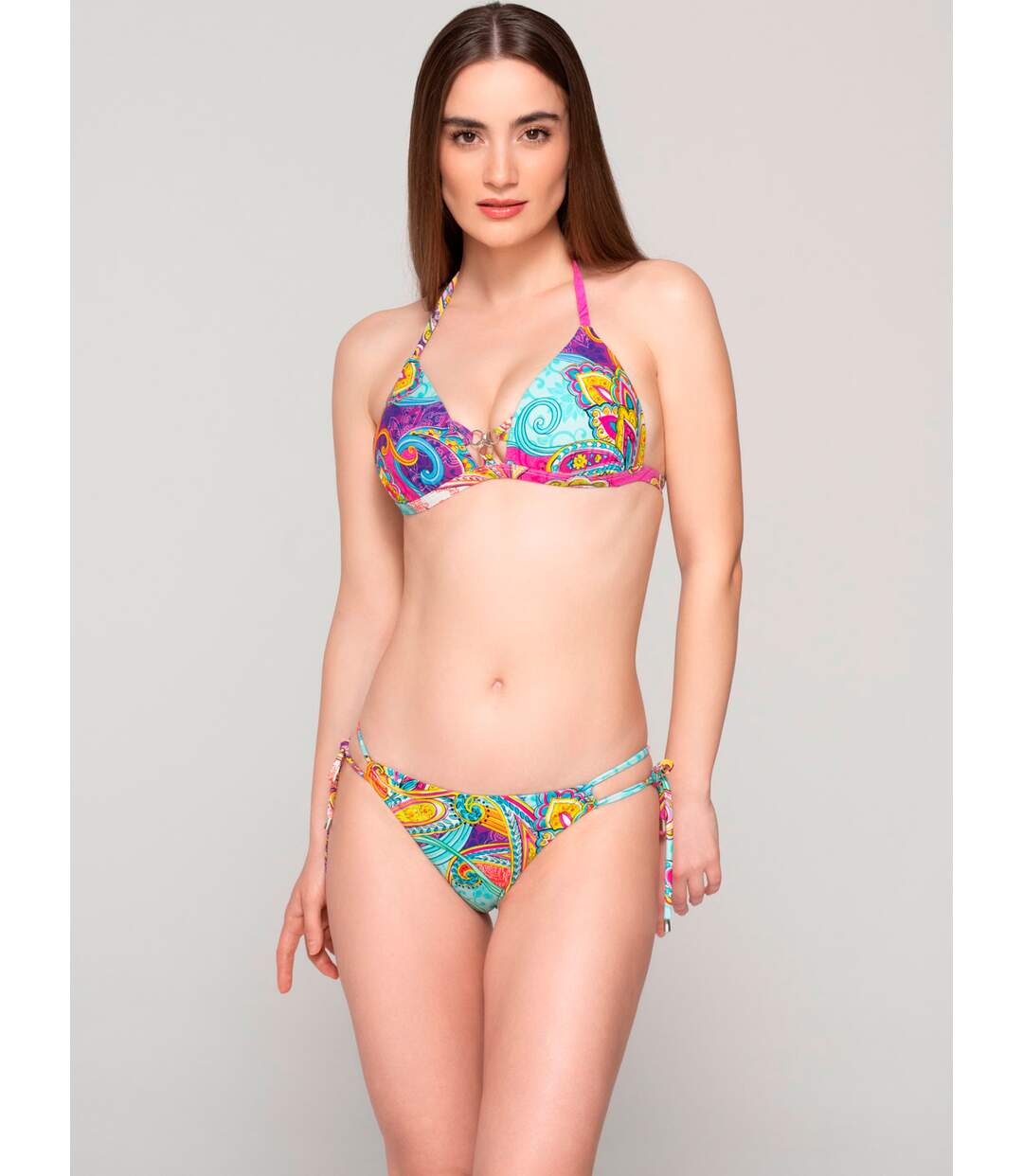 Bas maillot brésilien de bain à nouettes MADISON Luna Splendida-3