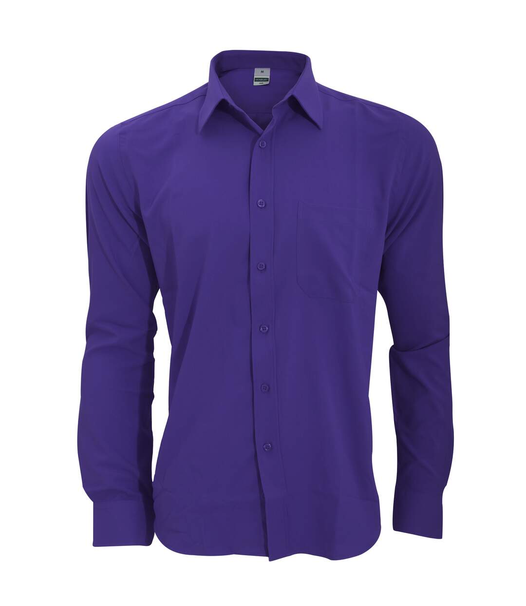 Henbury Mens Wicking Long Sleeve Work Shirt (Purple) - UTRW2696