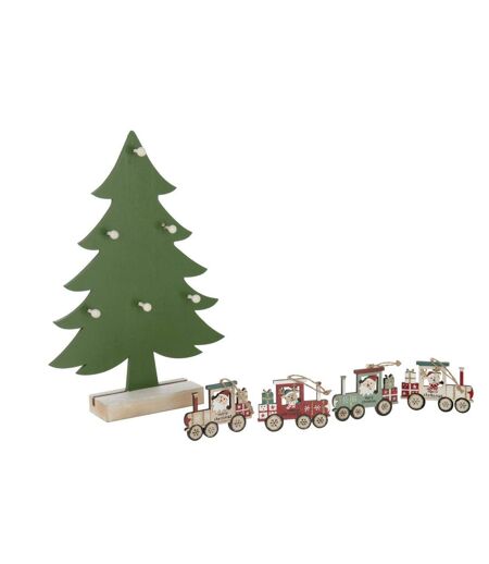 Arbre de Noël à Trains Hangers 32cm Vert