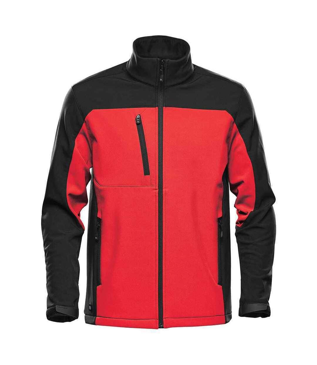 Mens Cascades Soft Shell Jacket Bright Red Black Stormtech-1