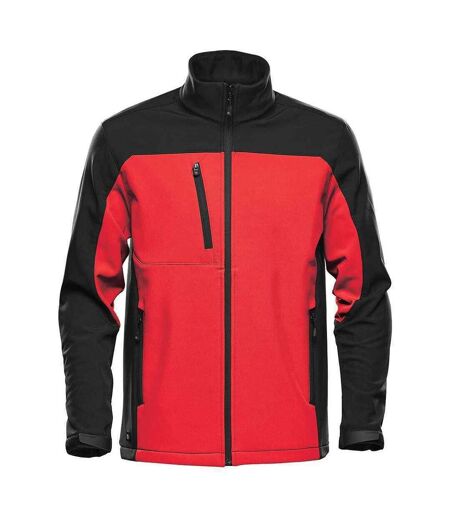 Mens Cascades Soft Shell Jacket Bright Red Black Stormtech