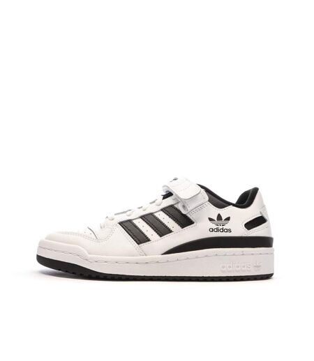 Baskets blanches/noires homme adidas forum low