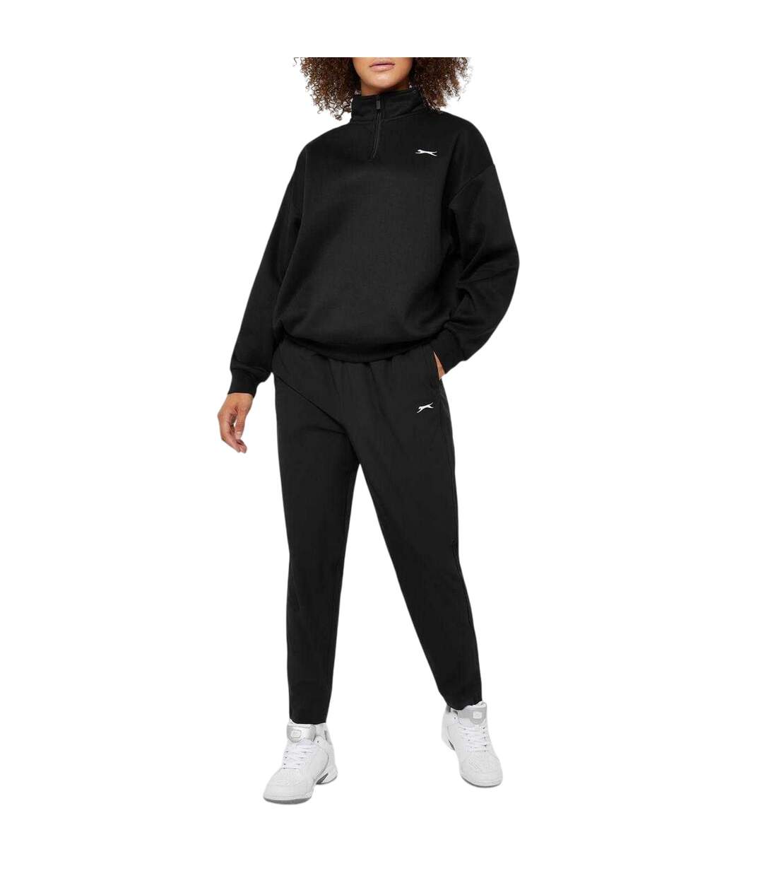 Womens/ladies Comfort Trousers Black Slazenger-1