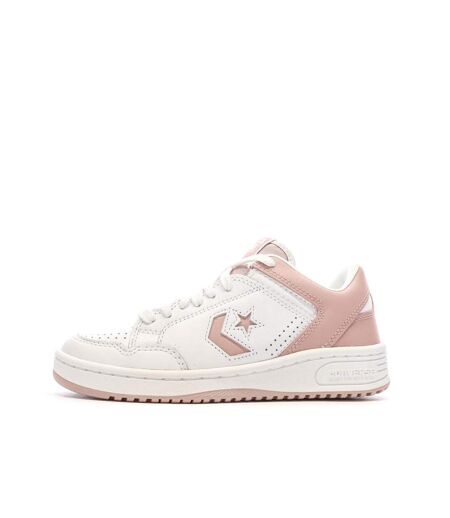 Baskets blanches/roses mixte converse weapon