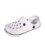 Unisex Adult Contrast Detail Clogs White Keanu-1