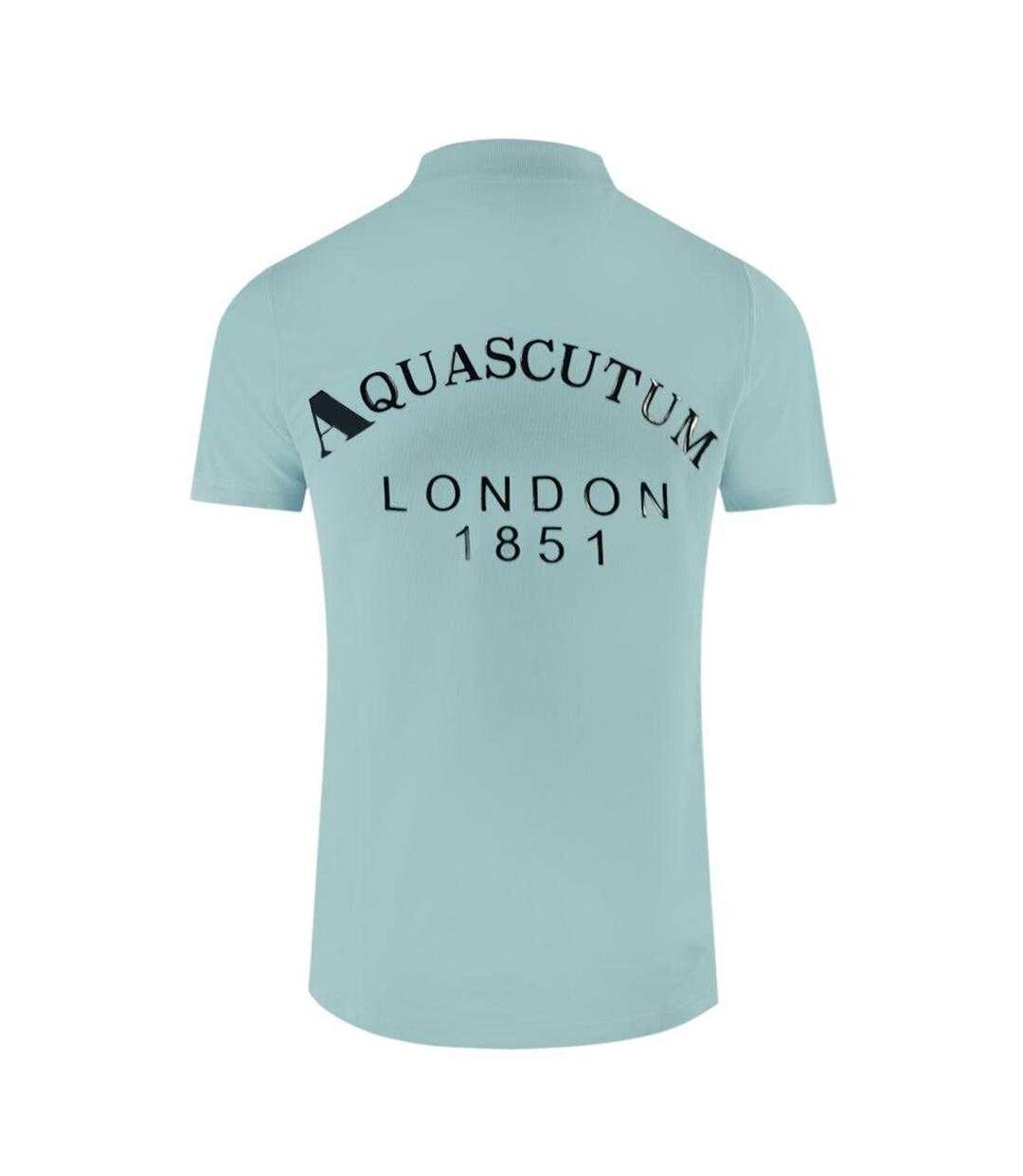 Unisex Adult London 1851 Polo Shirt Light Blue Aquascutum-2