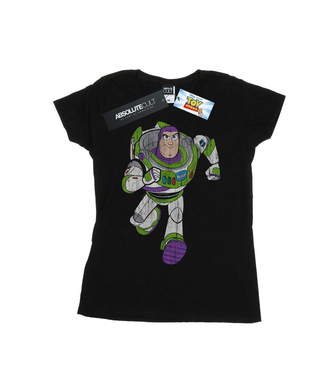 Disney T-shirt en coton Womens/Ladies Toy Story 4 Classic Buzz Lightyear (Noir) - UTBI44447-1