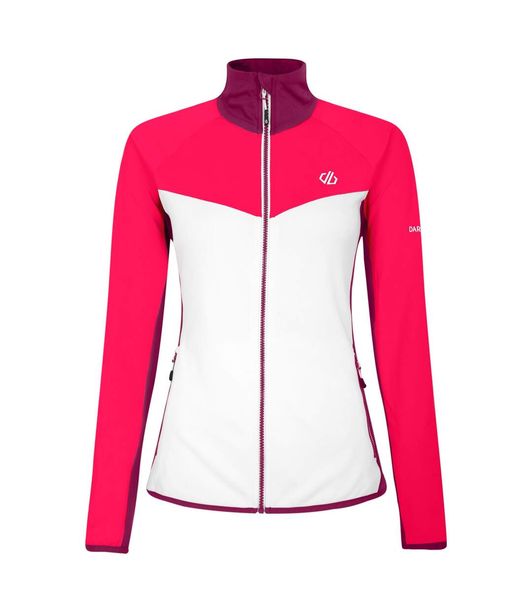 Haut De Sport Femme Blanc Rose Néon Dare 2B-1