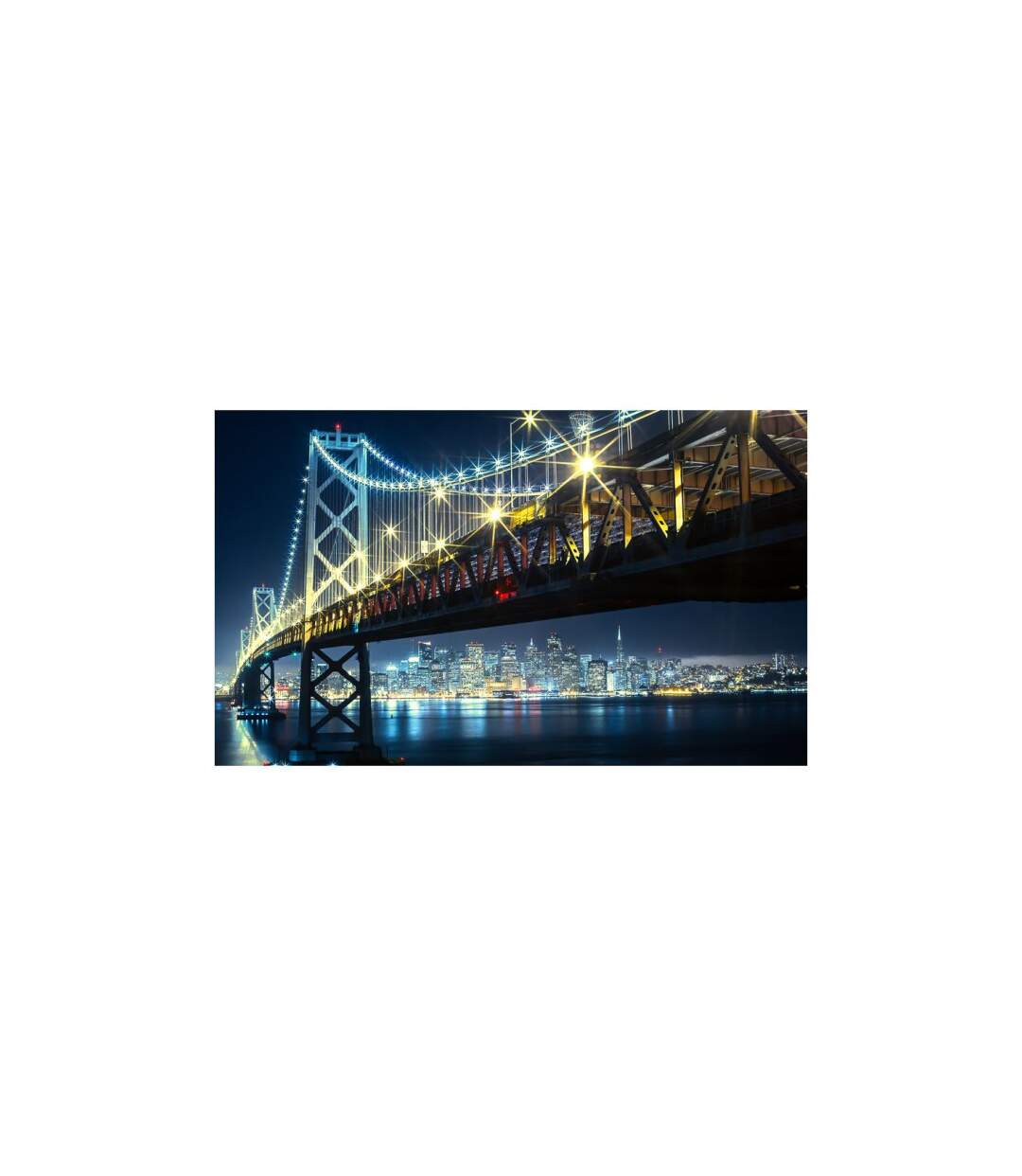 Papier Peint Bay Bridge at Night II 270x450cm-2