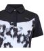 Polo Motif/style Floral Femme Noir Blanc Head-4
