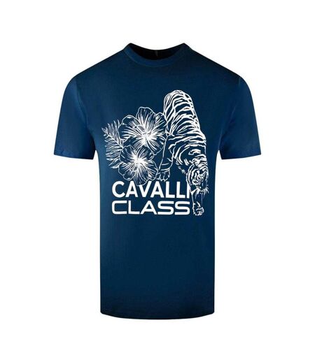 T-shirt Homme Bleu Marine Cavalli Class