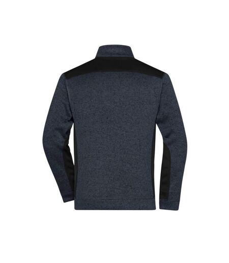 Veste Polaire Strong Homme Carbone Chiné Noir James And Nicholson