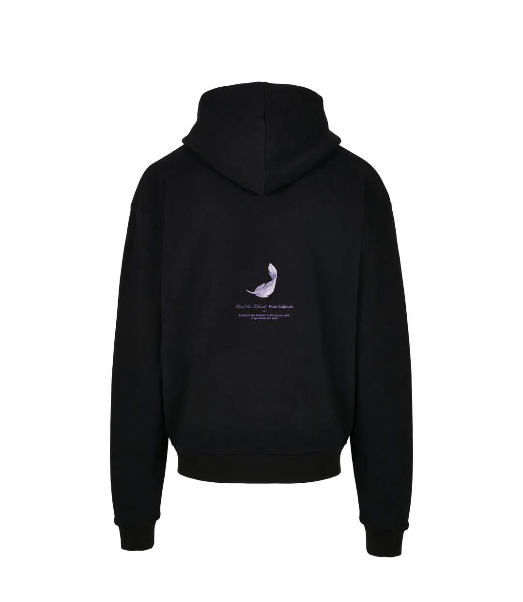 Sweat À Capuche Upscale Vive La Liberte Homme Noir Mister Tee-3