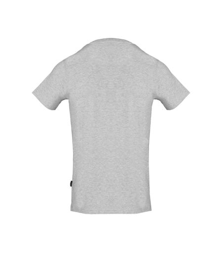 Mens Reflective Logo T-shirt Grey Aquascutum