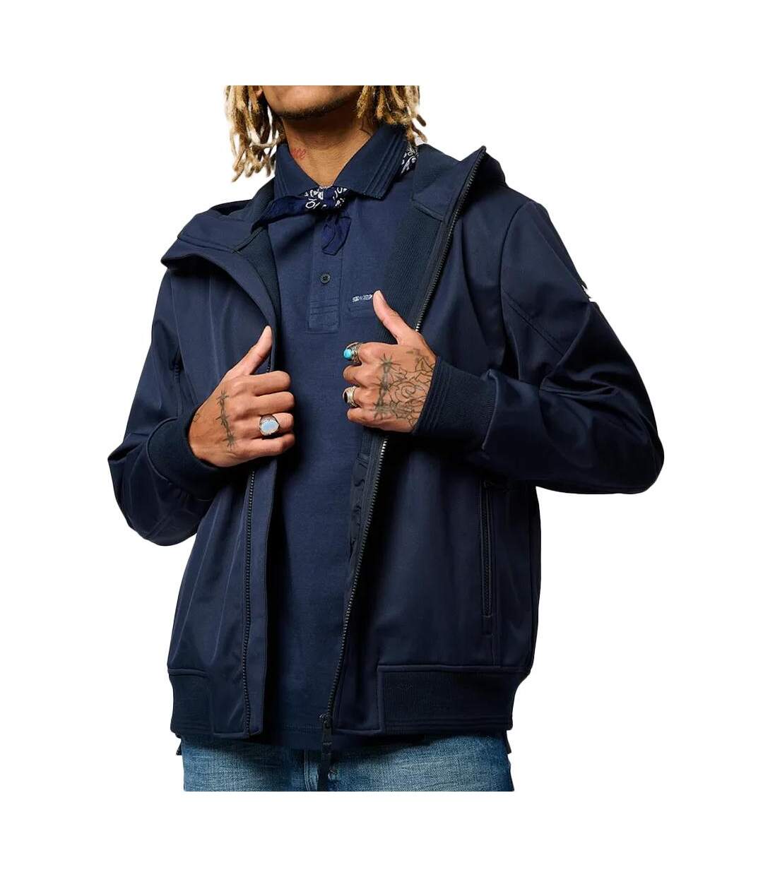 Veste zippé marine homme kaporal leon-1