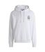 Mens Drop Shoulder Drawstring Hoodie White Hugo-1