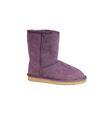 Eastern Counties Leather Womens/Ladies Jodie Sheepskin Short Plain Boots (Purple) - UTEL199