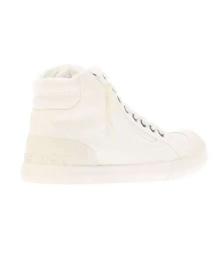 Womens/ladies jazzin hi canvas pumps white Rocket Dog