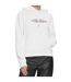 Sweat À Capuche Motif/style Logo Jeans Femme Blanc Guess-1