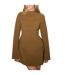 Robe Courte Manches Longues Femme Kaki Odd Muse-2