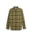 Chemise Manches Longues Motif/style À Carreaux Homme Vert Kaki Noir Jaune Or Lambretta-2