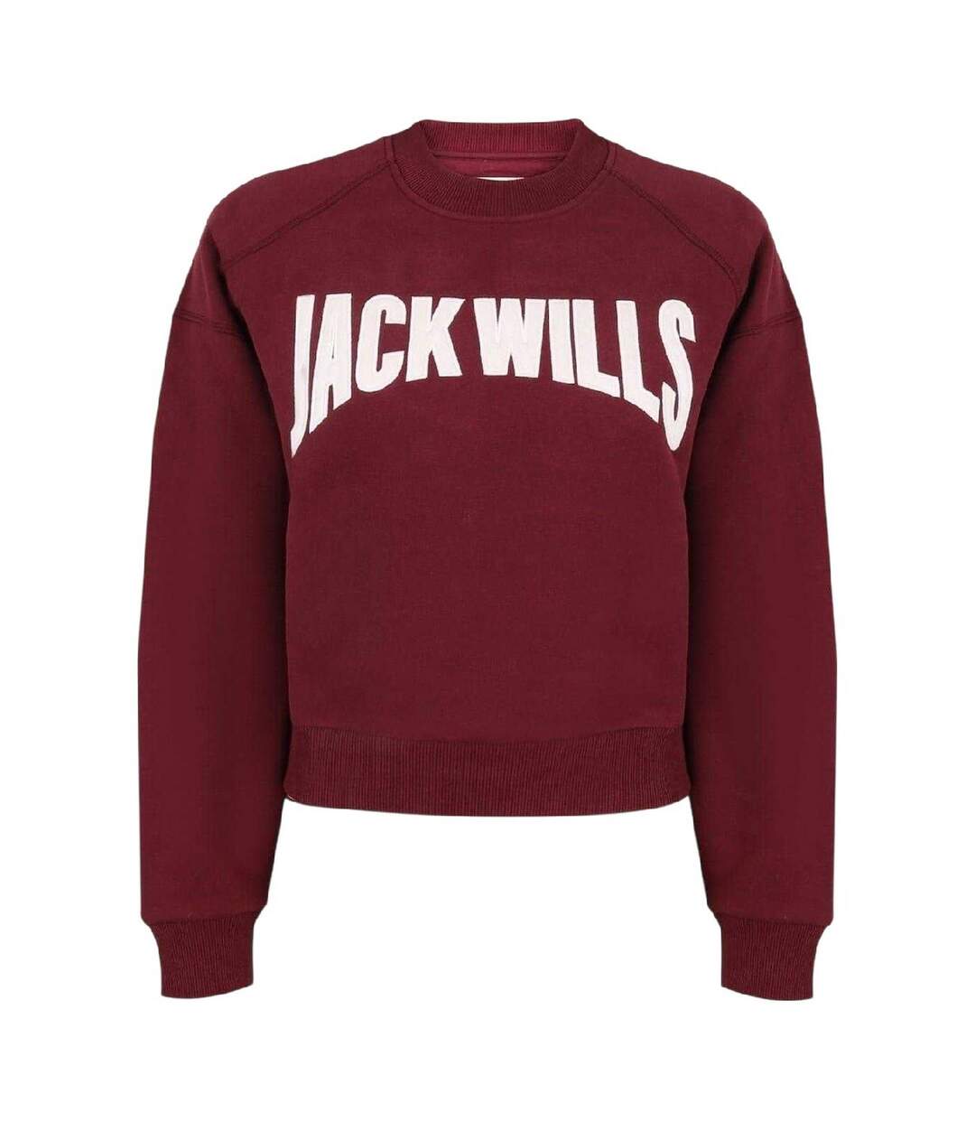 Sweat Motif/style Universitaire Femme Bordeaux Jack Wills-1