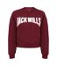 Sweat Motif/style Universitaire Femme Bordeaux Jack Wills-1