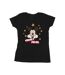 Disney T-shirt en coton avec étoiles Mickey Mouse Femme/Ladies (Noir) - UTBI33576-1