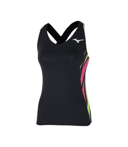 Débardeur De Tennis Noir Femme tech Mizuno Printed - L