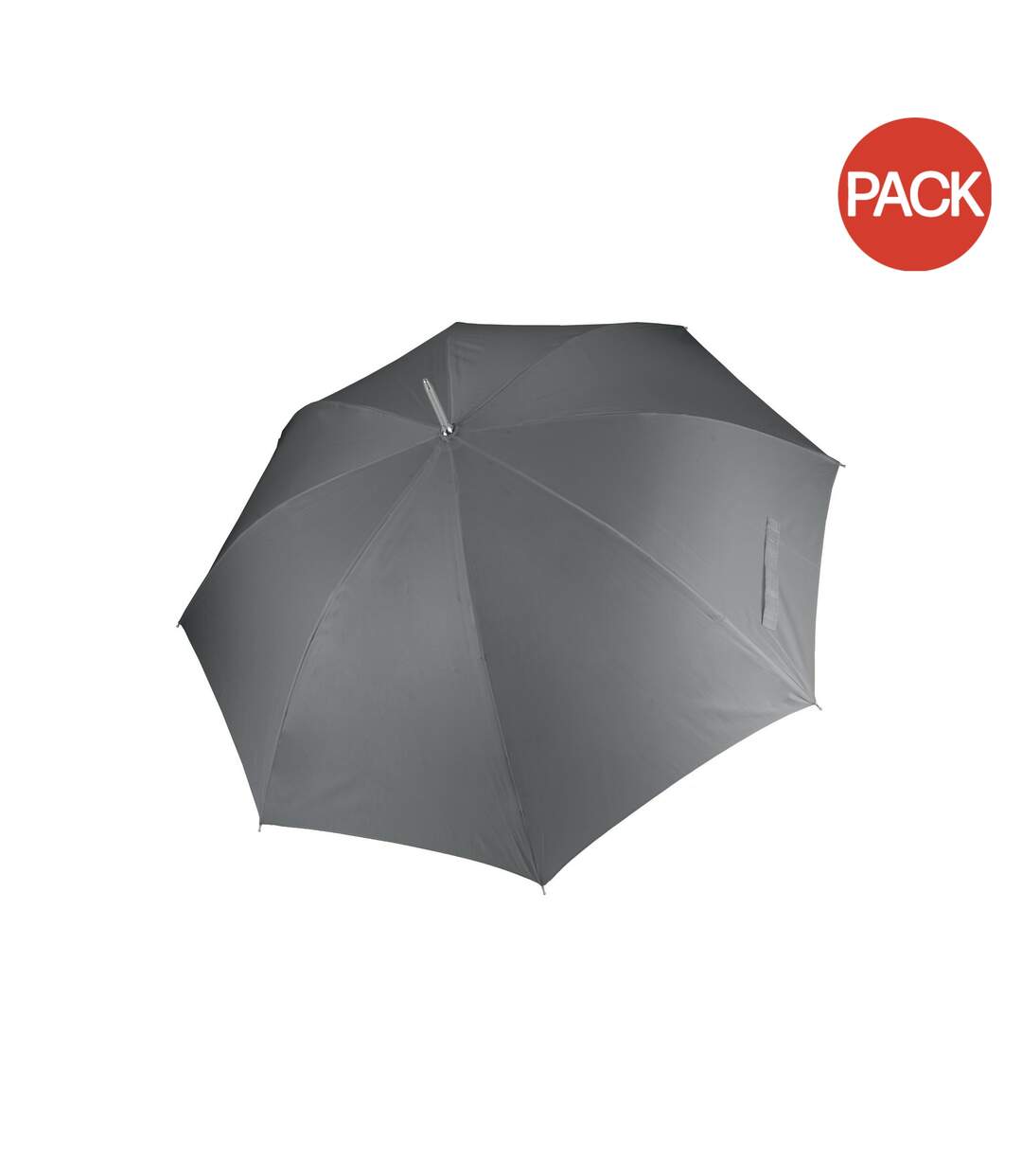 Lot de 2  Parapluie canne à ouverture automatique adulte unisexe taille unique gris ardoise Kimood-1