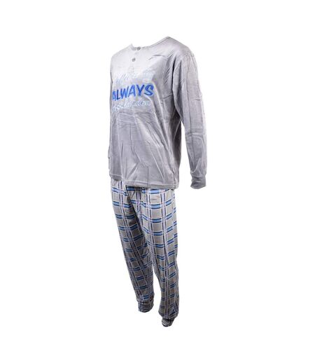 Pyjama Homme Long SWEET SECRET Q2733 POLAIRE GRIS