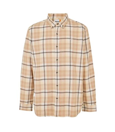 Mens Checked Casual Button-down Shirt Angora Timberland