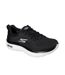 Womens/ladies go walk hyper burst shoes black/white Skechers