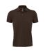 SOLs Mens Prime Pique Plain Short Sleeve Polo Shirt (Chocolate)