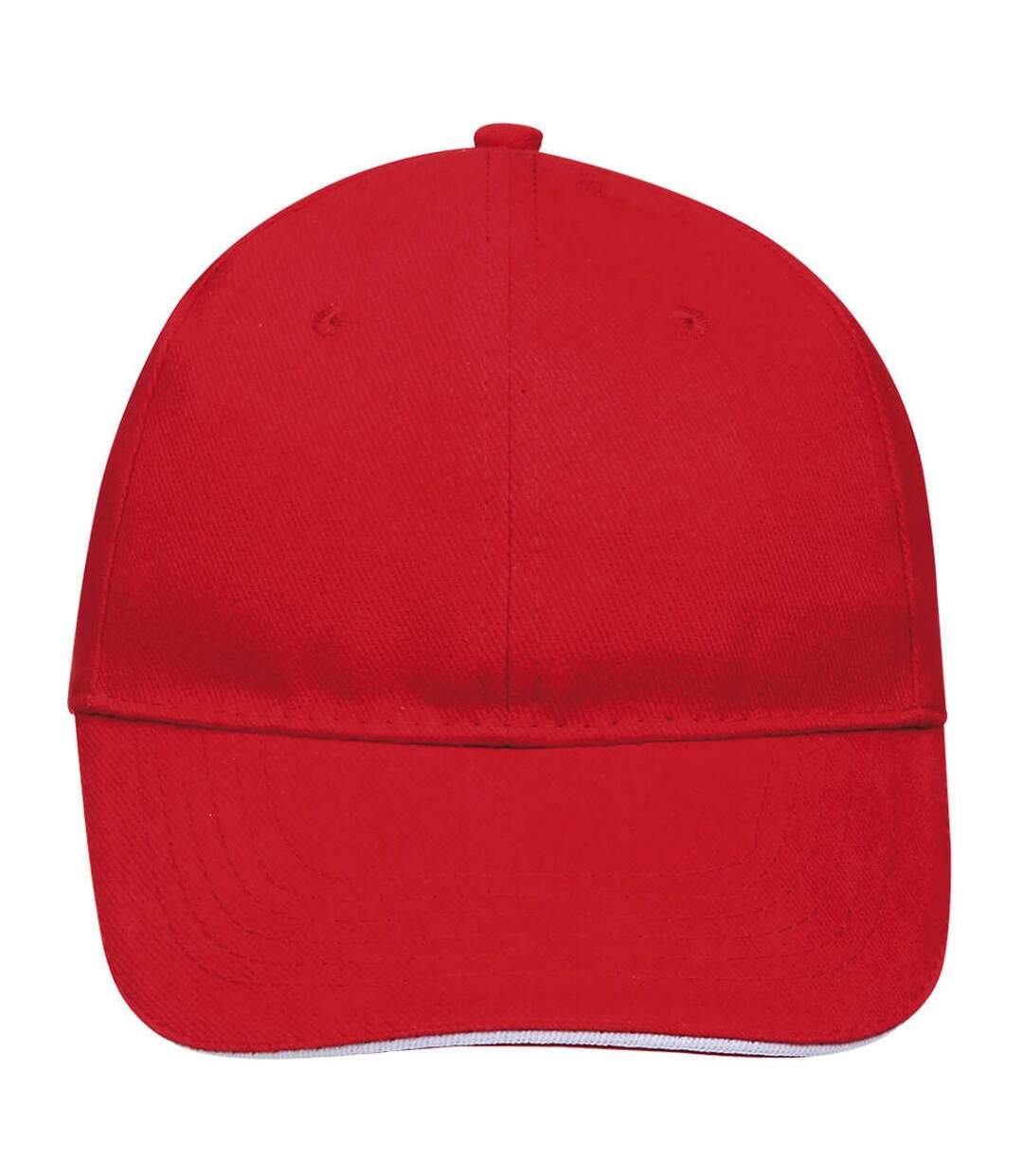 SOLS Unisex Buffalo 6 Panel Baseball Cap (Red/White) - UTPC372-4
