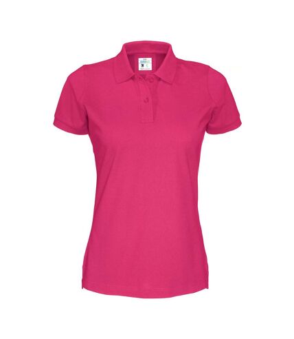 T-shirt pique lady femme cerise foncé Cottover