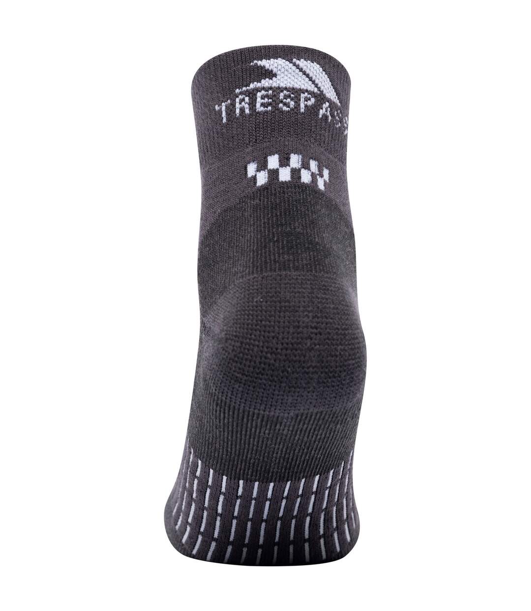 Chaussettes De Sport Champ Adulte Charbon Blanc Trespass-2