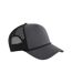 Casquette Trucker Motif/style Corde Décorative Gris Foncé Noir Beechfield-1