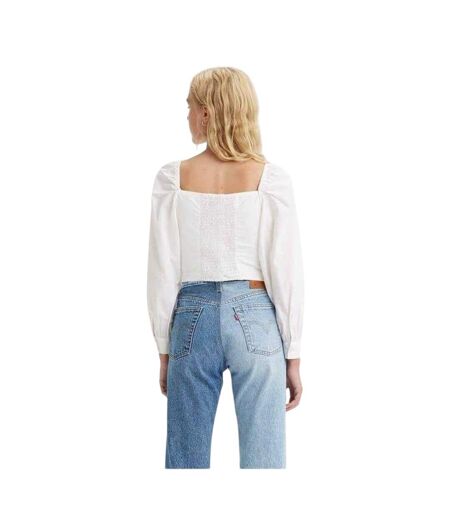 Blouse Motif/style Ruché Devin Femme Blanc Levis